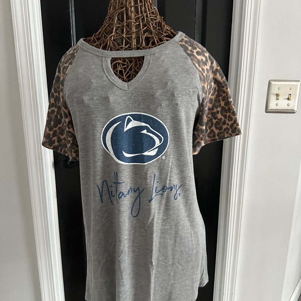 Penn State Jersey with Leopard Print Sleeves